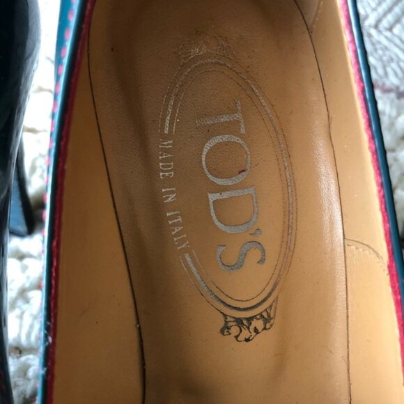 TOD’s patent turquoise pumps - Picture 9 of 10